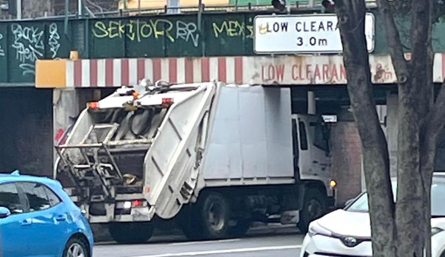 Garbage Truck heading straight to the tip itself!